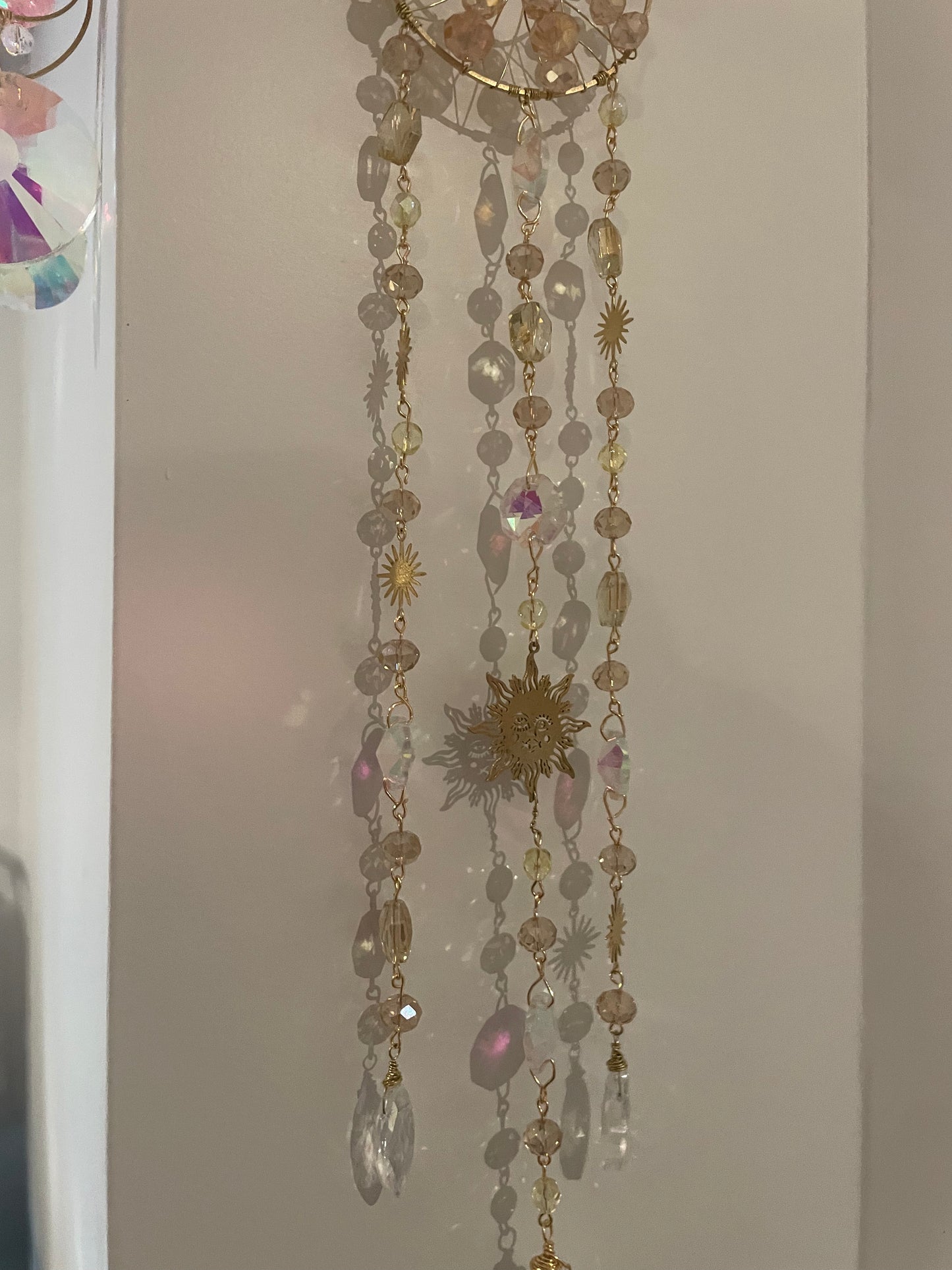 Sunrise Crystal Wrapped Large Sun Catcher