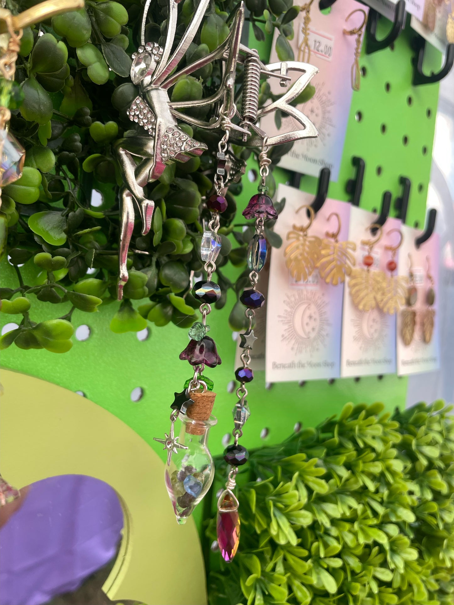 Dark Fairy Silver Hair Clip