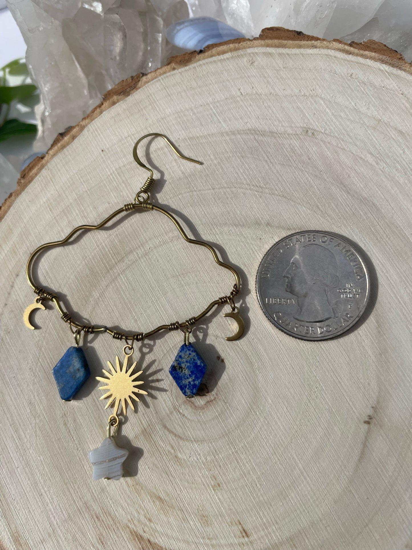 Blue Cloud Sun and Moon Drops
