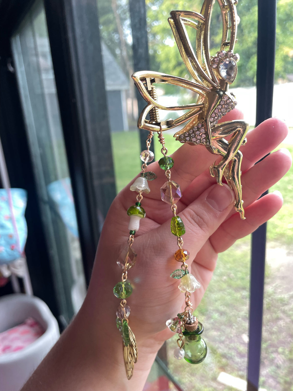 ✨️Elegant Gold Fairy Metal Hair Clip Metal Rhinestone Hair Clips for Girls - Fairy Hair Claws  main image 3